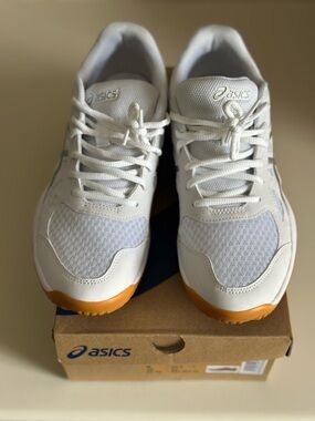 ASICS Women’s White Athletic Sneakers with Gum Outsole